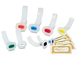 Guedel Oropharyngeal Airway Set for First Aid and Paramedics with Oqard Cleansing Wipes (Size 00-6)