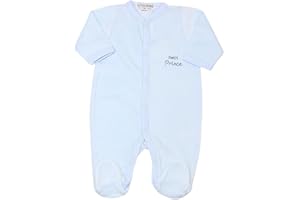 Kinousses Pyjama Bébé - Tenue de Naissance - Motif Nuage d'amour - Taille 1 Mois (54cm) - Coton - Mixte Garçon et Fille - Cadeau de Naissance