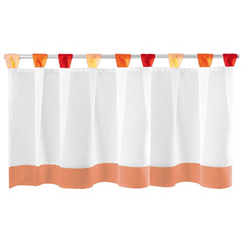 Bistrogardine mit Schlaufen ca. 150×45 cm Auswahl: orange – rot - 2