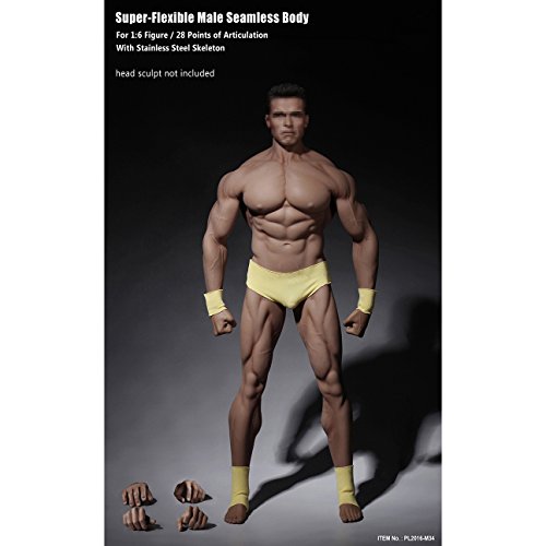 OBEST TBLeague 1/6 Figura Super-Flessibile Maschio Corpo Muscolare Senza Giunte con Scheletro D'acciaio (Senza Testa) (M34)