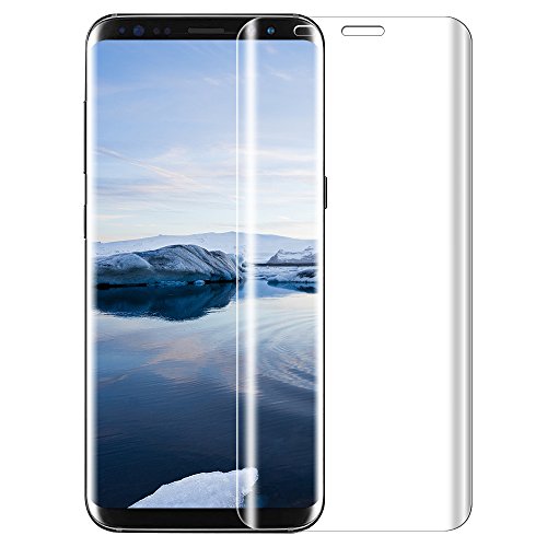 Tempered Samsung galaxy S8 Plus Protection écran , KKtick Samsung galaxy S8 Plus Protection écran Film Vitre avec Ultra Résistant Easy-Install HD Ultra protection verre trempé (1 Pack)-transparent