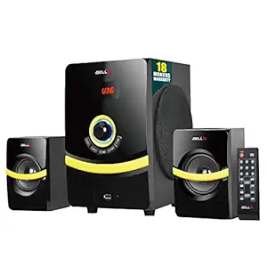 iBELL R260 45 Watts 2.1 Multimedia Home Theatre Speaker System with Bluetooth|FM|USB & Include Bass Control knob, Full Function Remote,Black