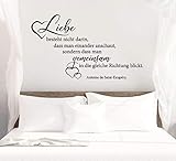  *NEU* Wandaufkleber/Wandtattoo/Wandsticker Spruch/Zitat *** Liebe besteht nicht darin.*** (Größen.- und Farbauswahl)