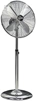 Farelek Arizona Ventilateur sur pied 40 cm Chrome