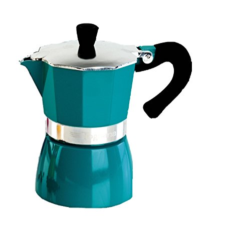 Klassisch italienischer Espressokocher / Espressobereiter, in türkis,von TOGNANA Klassisch italienischer Espressokocher / Espressobereiter, in türkis,von TOGNANA Bilder