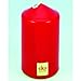 Produktbild Stumpenkerze rot 80x60 mm