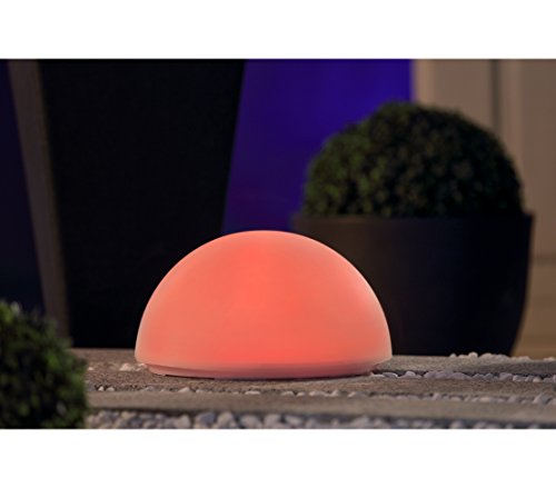 Dehner Solar Halbkugel mit Farbwechsel, Ø 25 cm, Höhe 16 cm, Kunststoff - 2
