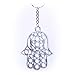 Produktbild Glücksbringer Hamsa Hand großer Schlüsselanhänger (ca. 7cm x 5cm) - Hand der Fatima - Schutz Amulett