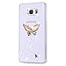 Produktbild Samsung Galaxy Alpha Hülle, Sense TE Strass [3D Handgefertigt] Diamant Serie Bling Schutz Handy Tasche Kristall Transparent Case Cover Hülle mit Retro Anti Staub Stecker - Hübscher Schmetterling / Bunte