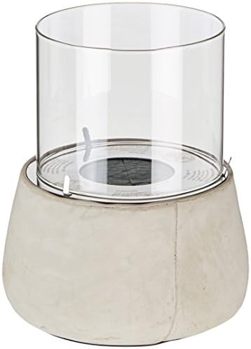Clima Qua/Decorative Fire Belly – Concrete, Grey, 24 x 24 x 29 cm