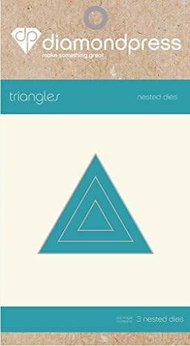 Crafters Companion Diamond Press Mini Nested Die Set - Triangles (3Pk)