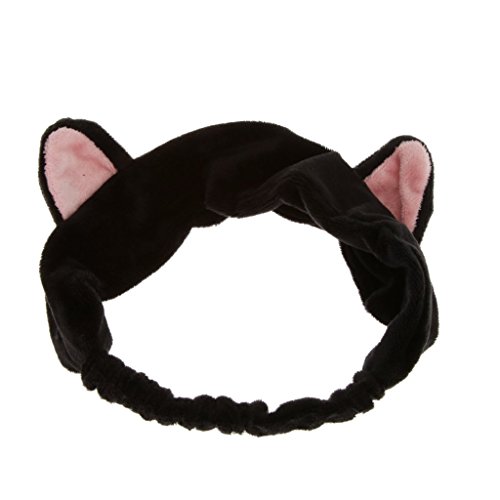 Imported Cat Ear Make Up Face Washing Shower Mask Hairband Snood Headband Black RS.220 (73.00% Off) - Amazon