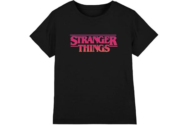 Stranger Things flickor Stranger Things Sunset Logo Girls T Shirt T-tröja