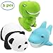 Produktbild INNOCHEER Squishy Spielzeug Jumbo 3 Stück Langsam Steigende Squishy Toys - Panda Dinosaurier Hai Stress-Relief Kawaii Squeeze Spielzeug für Kinder Erwachsenes