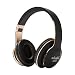 Produktbild Bluetooth Kopfhörer over Ear, Kabellose Kopfhörer mit Kräftigen Bass-Sound, 10 Stunden Spielzeit, Memory-Protein Ohrpolster, CVC6.0 Noise Canceling Mikrofon Freisprechen (Schwarz)