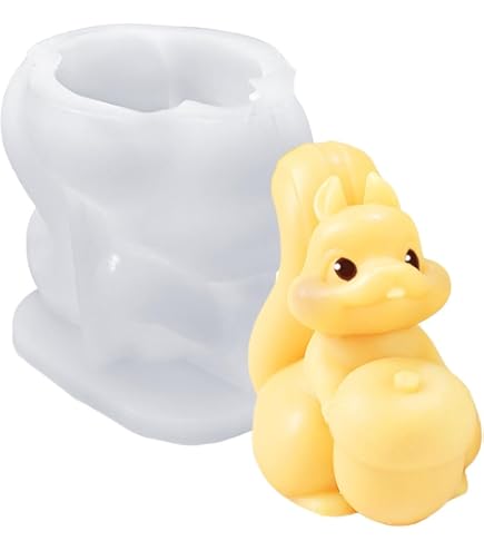 Moule à Bougie En Silicone Forme Hérisson 3D - Pour Savon, Résine, Chocolat