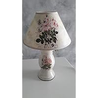 Beleuchtung Lampada Da Tavolo Bajour Abat Jour Fiori Shabby