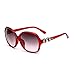 Price comparison product image LAAT Fashion Ladies Sunglasses Driving Glasses Large Frame Polarized Sunglasses UV400 Protection Colors Mirrors Portable Beach Eyewear Sunshine Glasses (Red 2)