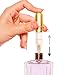 PressIt Travel Size Perfume Atomiser Spray Bottle with Easy Refill, Metallic Gold
