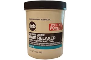 Crème sans base défrisant pour cheveux avec proteines et ADN"super" - tcb - 510g