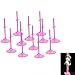 Produktbild 10 Stück Neu Puppenständer Puppenhalter Puppe Ständer Puppen Halter für Barbie Rosa