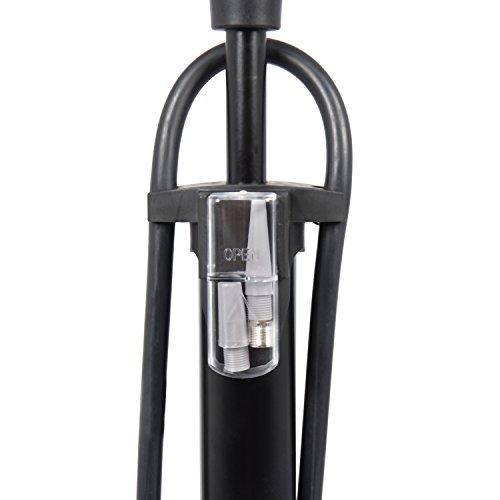 Gregster Fahrrad Luftpumpe, Standluftpumpe mit Manometer und Universal Doppelpumpenkopf, inkl. Adapter Set - 2