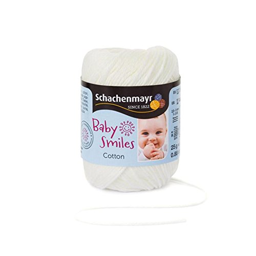 Schachenmayr 9807350-01002 Baby Smiles Cotton Natur Handstrickgarn, Baumwolle, 8 x 5 x 5 cm