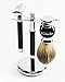 SHAVING BRUSH STAND - Men's Shave Stand For Your Shaving Brush and Safety Razor From Benny's Of London. Complete Your Men's Shaving Set With This Chrome Stand To Ensure the Best Mens Shave Experience for Home or Travel. A High Quality Metal Stand And Base To Add To Your Benny's Shaving Kit - Enhance Your Shave Experience Now!