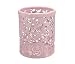Produktbild SolPortalHome Hohle Rose Blume Büro Aufebwahrungsbox Metall Kosmetik Organizer Pink