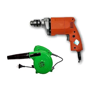 KROST Combo of 10 mm Drill Machine and 550Watt Electric Air Blower