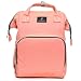 Produktbild TENGGO Usb Aufladung Wasserdicht Oxford Baby Windel Wickel Rucksack Mumie Reisetasche-Orange Rot