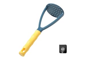 FUYTERY Pasapurés de plástico manual de alimentos vegetales Herramientas de cocina complementarias (Azul)