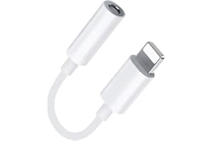 CARPHONE WAREHOUSE Adaptateurs pour écouteurs iPhone [Certifié Apple MFi] Lightning to Jack 3,5 mm Adaptateur Casque pour iPhone Aux Audio Câble Jack Accessoires, Kompatibel mit iPhone 14/14 pro/13/12/11/X/XR/8/7/iPad