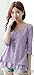 Bearsland Maternity Women's Chiffon Breastfeeding Nursing Tops Purple UK size 12-14