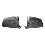 für 5er LCI prettygood7 1 Paar Carbon Fiber Look Seitenspiegel Abdeckungen Außenspiegel Kappen für E60 F10
