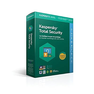 Kaspersky Total Security|2018|5 appareils|2 Années|Ordinateurs/Tablettes Windows/Android/Mac OS X/Smartphones|Téléchargement