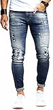  KOMBINIERMÖGLICHKEITEN: Die ausgefallende Herren Denim Jeans passt sich jeder Alltagssituation (zur Arbeit als Arbeitshose / Business, in Freizeit oder auf Party) an und kann in verschiedenen Styles kombiniert werden.
