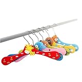 Leisial 10 Stücke Cartoon Kleiderbügel Nur für Kinder (Zufällig Farbe)