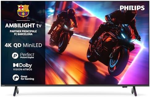 Philips Ambilight 75MLED920 Mini LED 4K Smart TV - Display 75’’ con processore P5 Perfect Picture Ultra HD, Titan OS, Dolby Vision +D23+D39+D23+D39