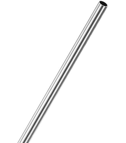 METALLIXITY Brass Tube (2mm OD X 0.5mm Wall T X 300mm L) 3Pcs, Straight