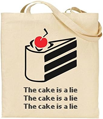 The Cake is a Lie - Portal Quote - Tote Bag - Shopping Bag - Reusable Bag - Bag For Life - Beach Bag - Totes