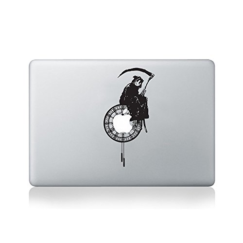Banksy Reaper Time Aufkleber fur Macbook (13 Zoll)