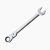 Ringschlüssel Mit Ratsche, 17 Mm – Chrom-Vanadium Stahl, Flexibel Drehbar, Für Autoreparatur & Haushalt