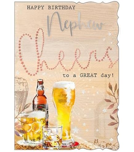 Geburtstagskarte Für Den Enkel – „Happy Birthday Special Grandson“ Mit Bier-Motiv