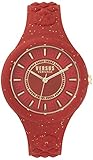 Versus by Versace Damen Analog Quarz Uhr mit Silikon Armband VSPOQ1717