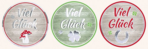 Avery Zweckform 56810-A Sticker auf Rolle Viel Glück 38 mm 50 Aufkleber im Spender (stabile Verpackung) - 3