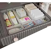Meleni Baby 8 Par&ccedil;a Bebek &Ccedil;ekmece D&uuml;zenleyici - Bebek Organizer - Bebek Bakım Organizer - Şeffaf