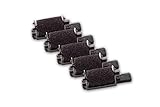 vhbw 5X Farbrolle Tintenrolle für Nadeldrucker, Schreibmaschine Seiko Precision 042 T-II, 40 T II, 40 T III, IR 40 T, M 42 T wie IR40, GR 744