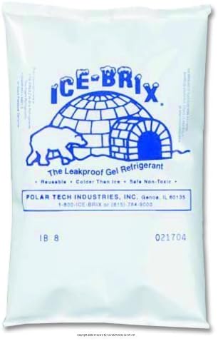 ICE-BRIX Refrigerant Packs, Ice Brix 8 oz, (1 CASE, 72 EACH) by POLAR TECH INDUSTRIES