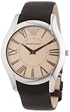 Emporio Armani Herren-Armbanduhr XL Analog Quarz Leder AR2041